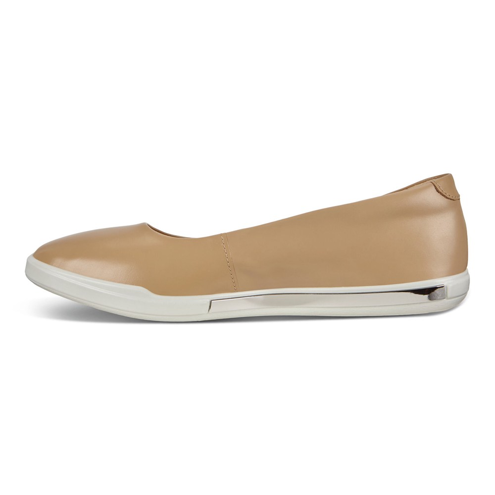 ECCO Womens Ballerinas Khaki - Simpil Ii Slip-On - OTY-950613